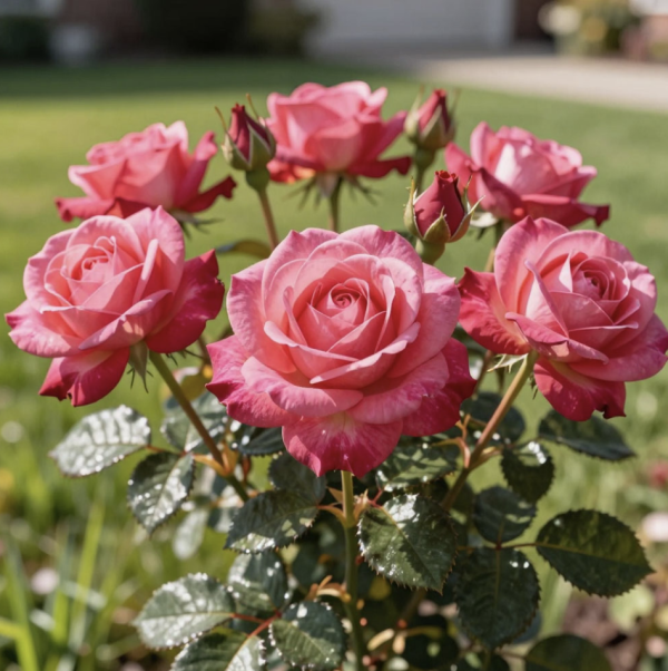 Розы в саду