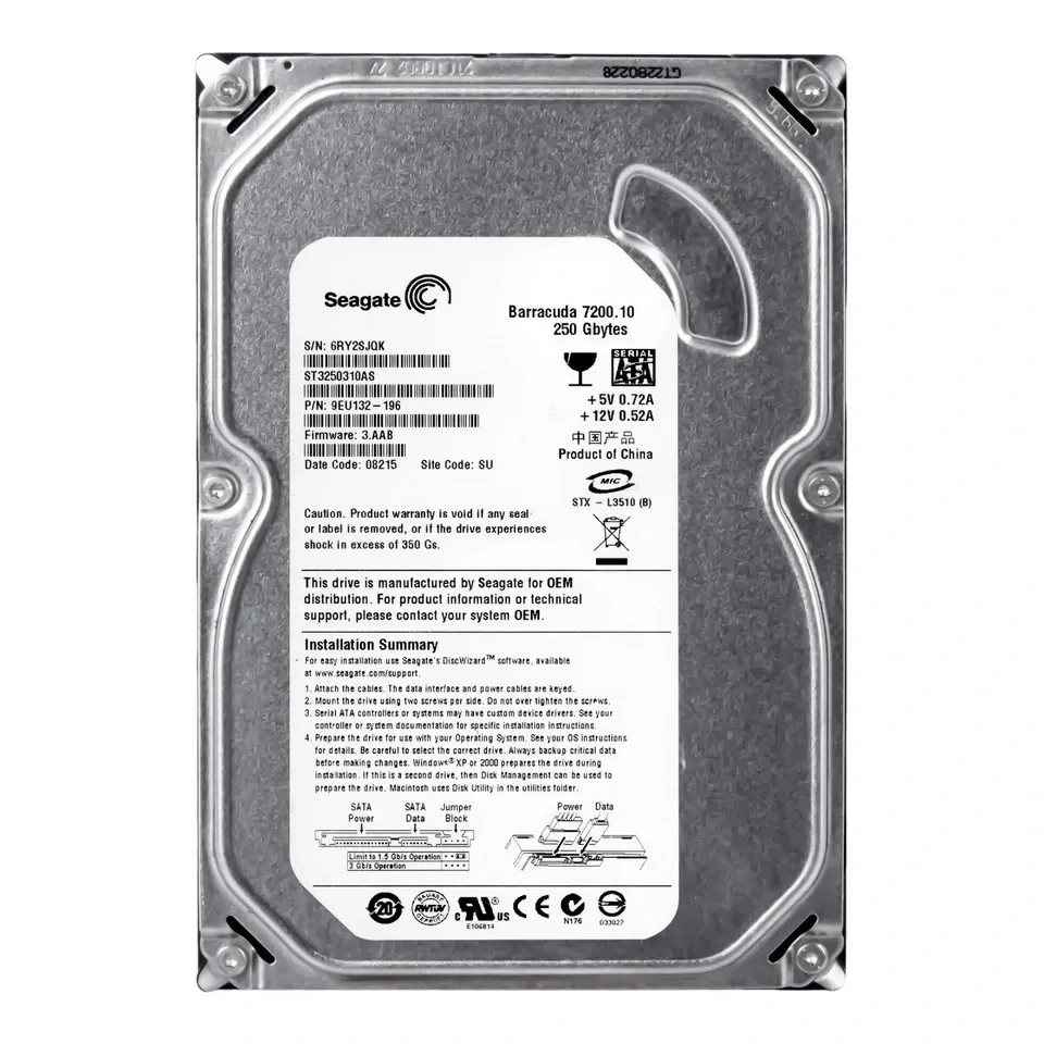 Жесткий диск HGST 500 ГБ с характеристиками и штрих-кодом