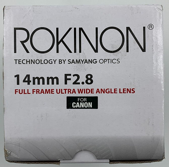 Сверхширокоугольный объектив Rokinon FE14M-C 14 мм F2.8 для Canon Павлодар - сурет 5
