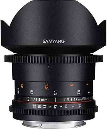 Широкоугольный кинообъектив Samyang 14 мм T3.1 для камер Canon EF Павлодар