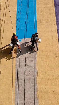 Промышленные альпинисты, Высотно-монтажные работы, Мойка фасада, Покраска фасада и металлоконструк. Алматы - изображение 3