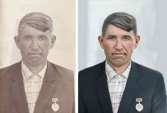 Реставрация фото, восстановление старых фотографий Экибастуз
