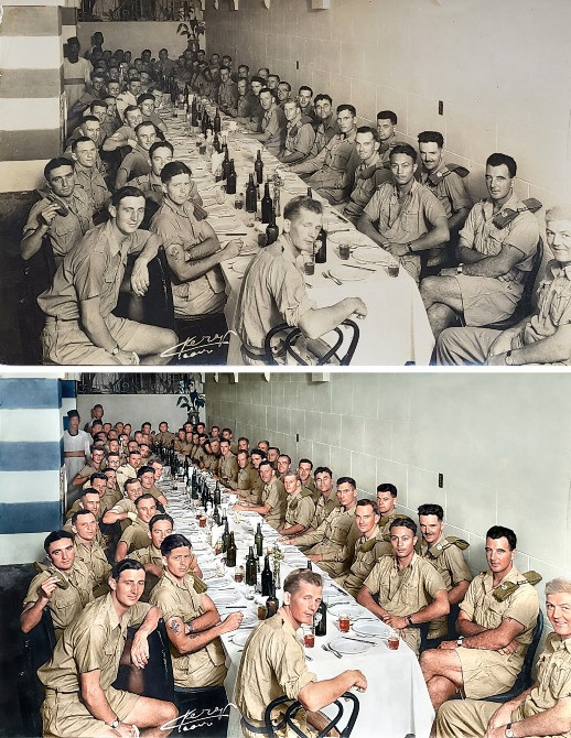 Сравнение портретов женщины до и после улучшения