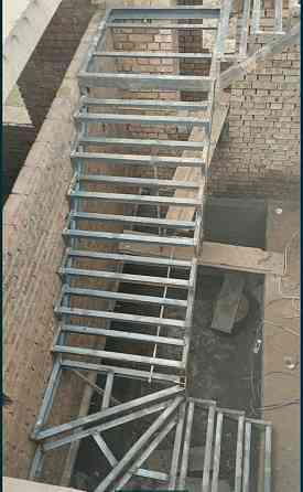Изготовление металлоконструкций любой сложности, навесы каркасы для лестниц решетки фермы Алматы