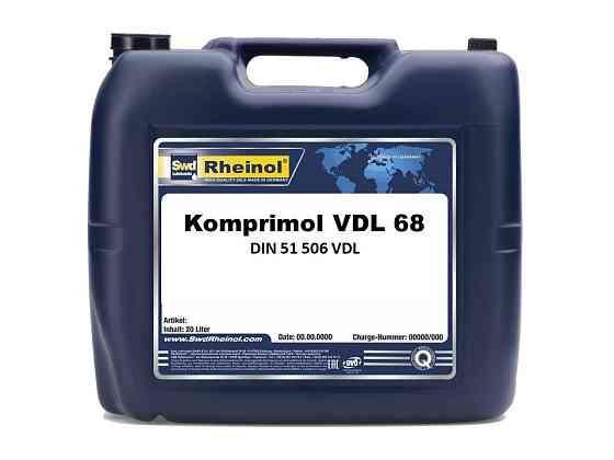 SwdRheinol Komprimol VDL 68 Komprimol VDL 68 - Минеральное компрессорное масло (DIN 51 506 VDL) Алматы