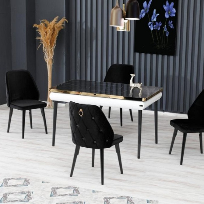 Продам обеденную зону: обеденный стол, стулья обеденные Шымкент - изображение 7