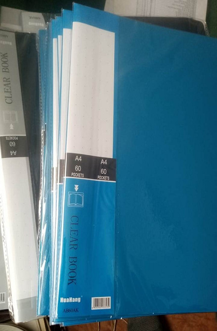 A4 форматы жасыл папка 60 қалтамен