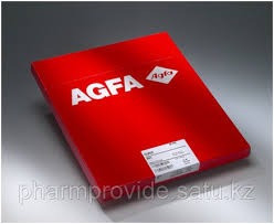 Красная папка AGFA с логотипом и этикеткой