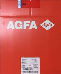 Оранжевая упаковка AGFA с логотипом и этикеткой