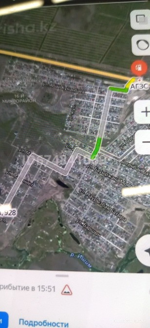 Карта с маршрутом на Яндекс Картах