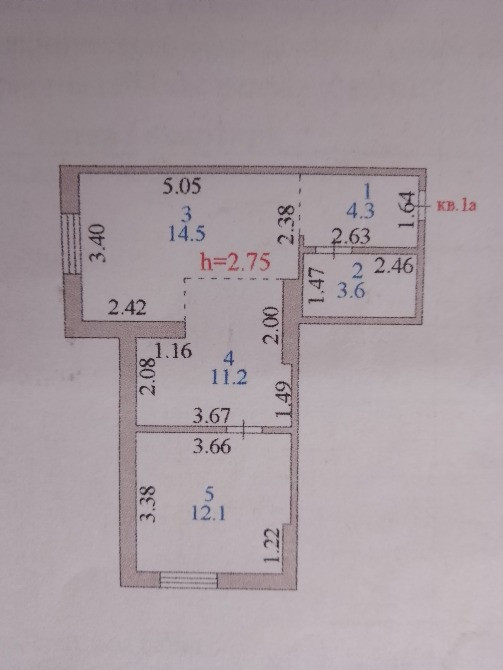 Планы помещения с размерами комнат