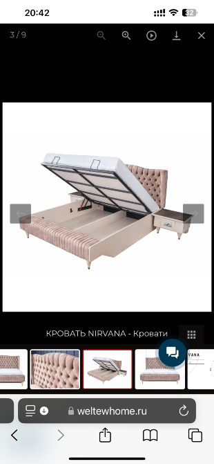 Кровать Nirvana с подъемным механизмом