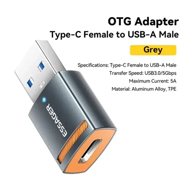Переходник Essanger USB на Type-C Алматы қаласы - сурет 5