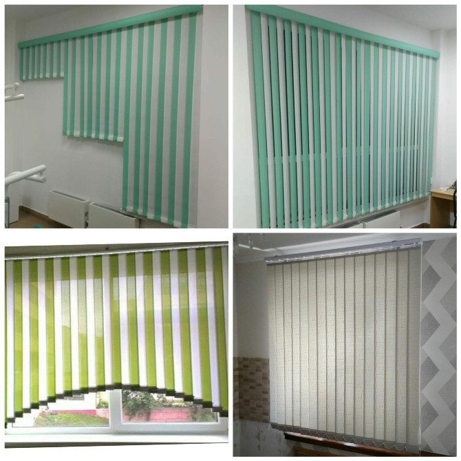 Яркие и полосатые жалюзи для интерьера