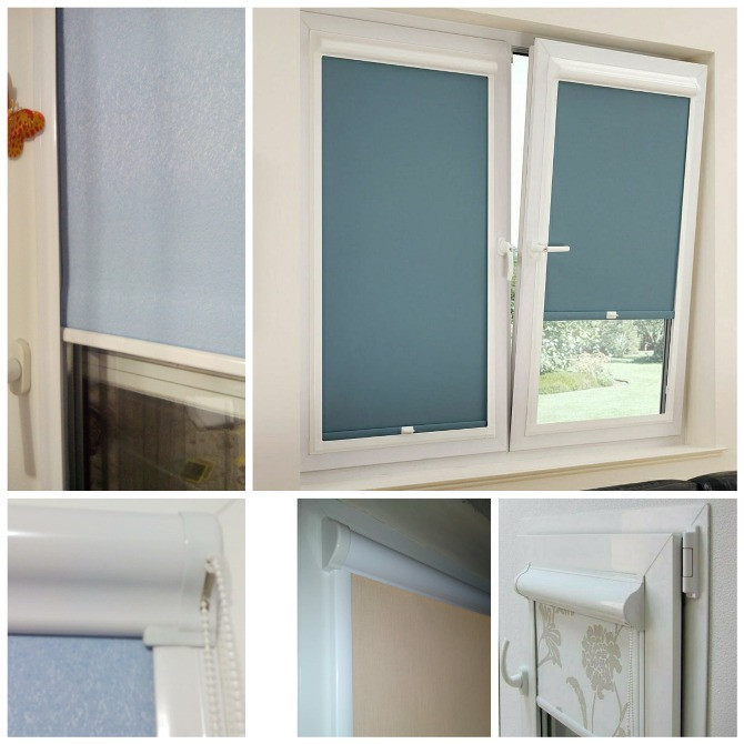 Примеры установки рулонных штор на окнах