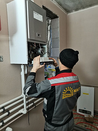 Обслуживание газового котла специалистом на месте