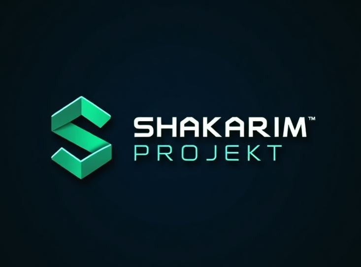 Логотип Shakarim Projekt на темном фоне