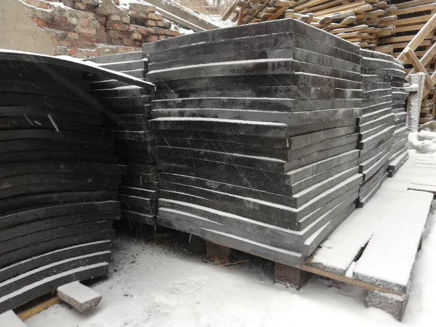 Жазық резинотранспортерлік плиталарды сақтау