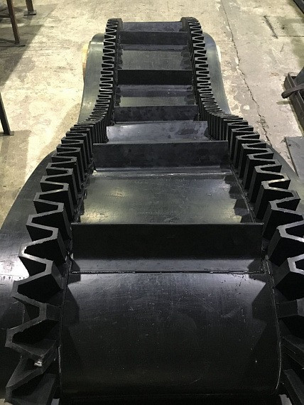 Резинотранспортерный лоток құрылымы бекіту элементтерімен