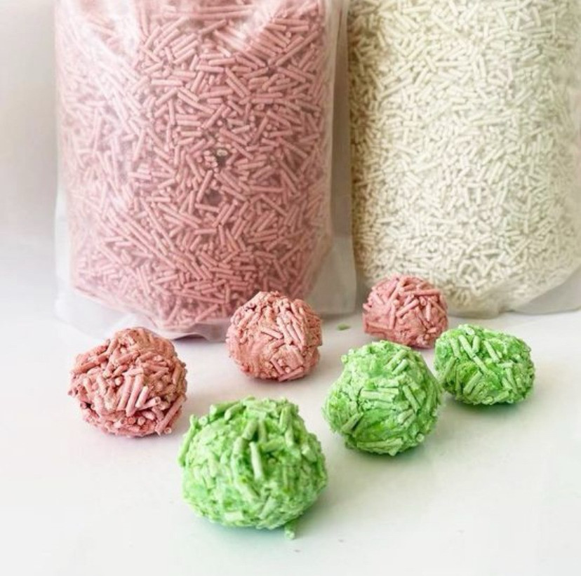 Иістерді жоюға арналған түрлі-түсті гранулалар упаковкада