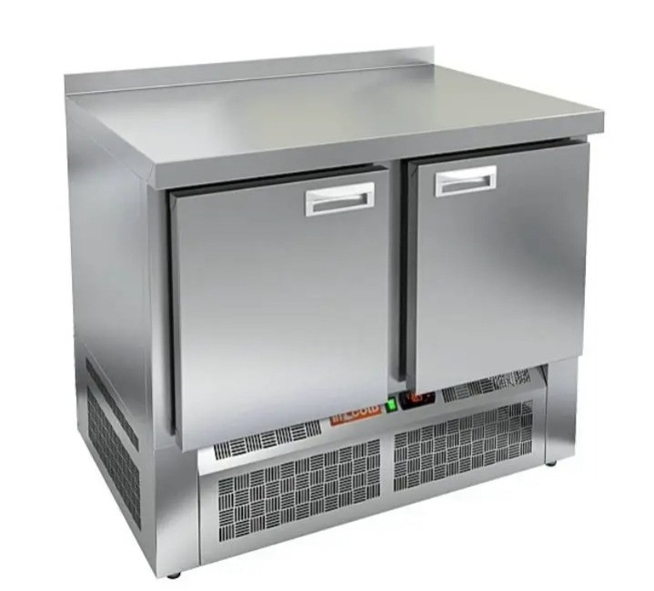 Температуралық үстел екі есігімен, тот баспайтын болаттан