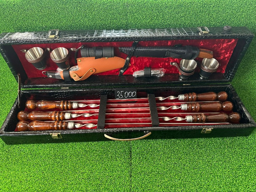 Аксессуарлармен бірге шаштараз жинағы және 35000 бағасы