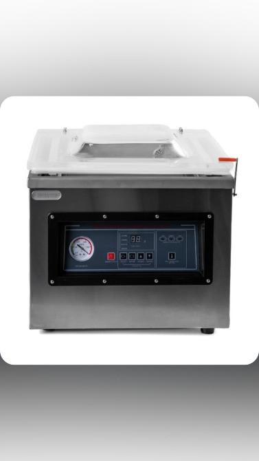 Упаковочный вакуумный аппарат с прозрачной крышкой и цифровым управлением