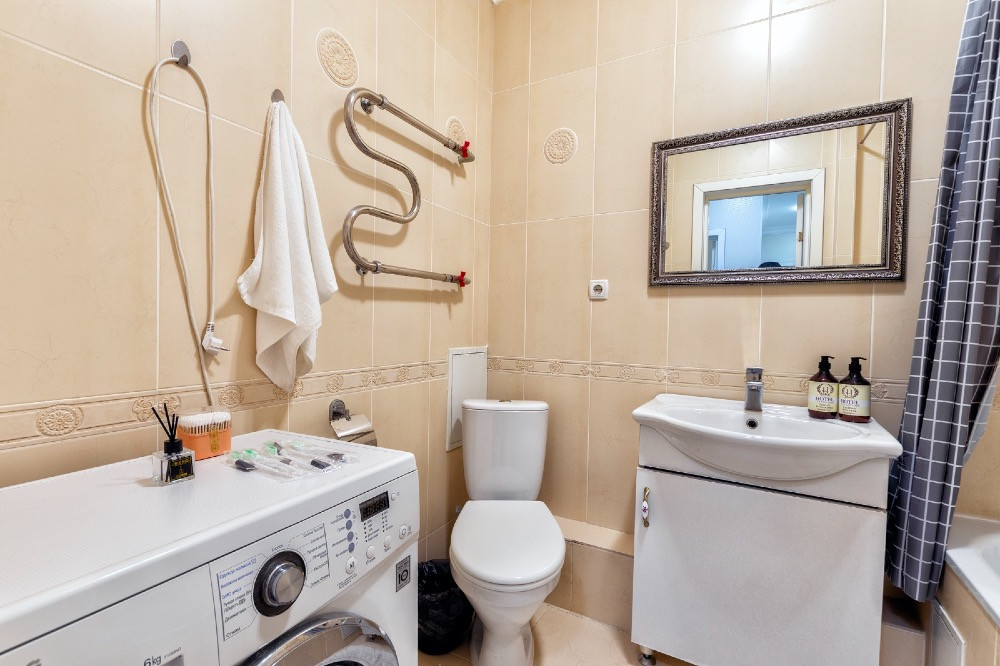 Ванная комната с стиральной машиной