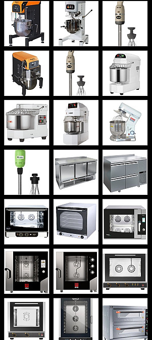 Различные модели миксеров и кухонных машин
