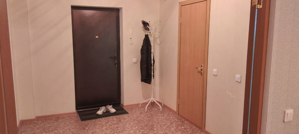 Киім ілгіш пен есік алдындағы аяқ киімдері бар кіреберіс