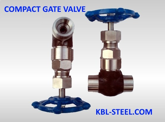 Компактный задвижной вентиль с металлической ручкой