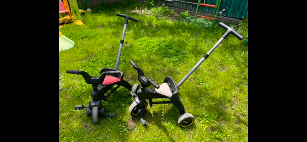 Два детских доунара Liki Trike в саду