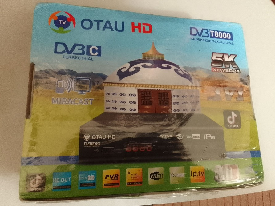 IPTV-ресивер OTAU HD пакеті, DVB-T2 және Miracast қолдауымен