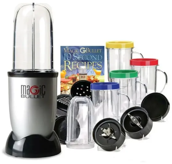 Блендер Magic Bullet с набором контейнеров и книгой рецептов