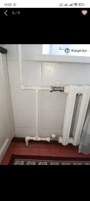 Пластикалық құбырлар мен жылыту радиаторы