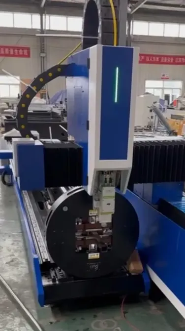 Дөңгелек модулі бар лазерлік кесудің бүйір көрінісі