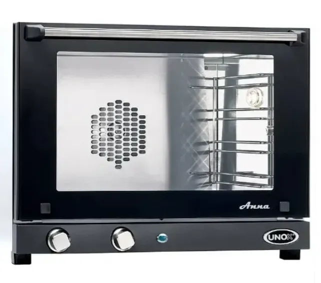 Коммерческая печь UNOX с прозрачной дверцей и двумя ручками управления