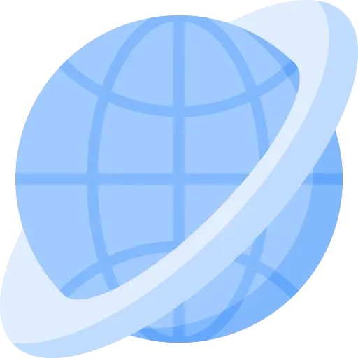 Глобус пен орбита, глобализацияны немесе халықаралық байланыстарды білдіретін символ