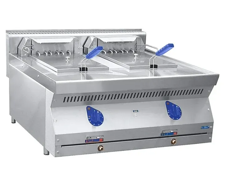 Кулинарная установка с двумя конфорками для приготвления пищи, выполненная из нержавеющей стали, современный дизайн, подходит для коммерческого использования