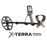 Цифрлық дисплейі және қара түсті катушкасы бар X-TERRA ELITE металл іздегіш.