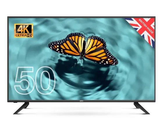 Телевизор с 4K Ultra HD и изображением бабочки