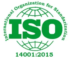 Значок ISO 14001:2015, относящийся к Международной организации по стандартизации
