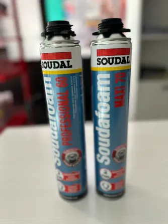 Картинки с баллончиками монтажной пены Soudal профессионального уровня