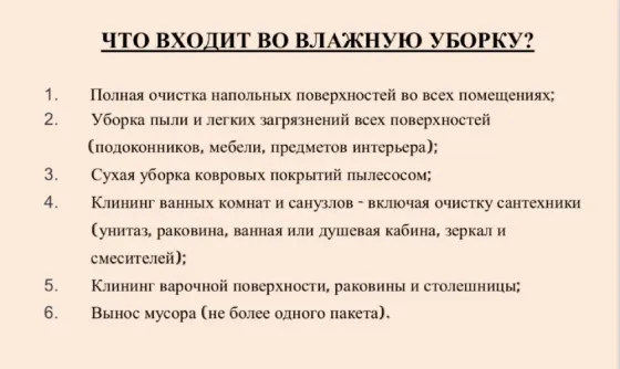 Влажная уборка туралы ақпарат