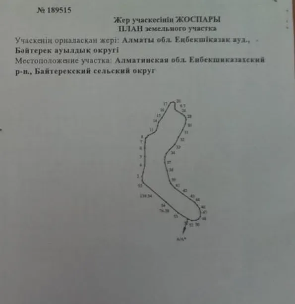 План земельного участка с указанием его границ и местоположения