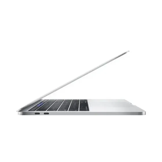 Ноутбук Apple MacBook в боковом профиле с открытым экраном