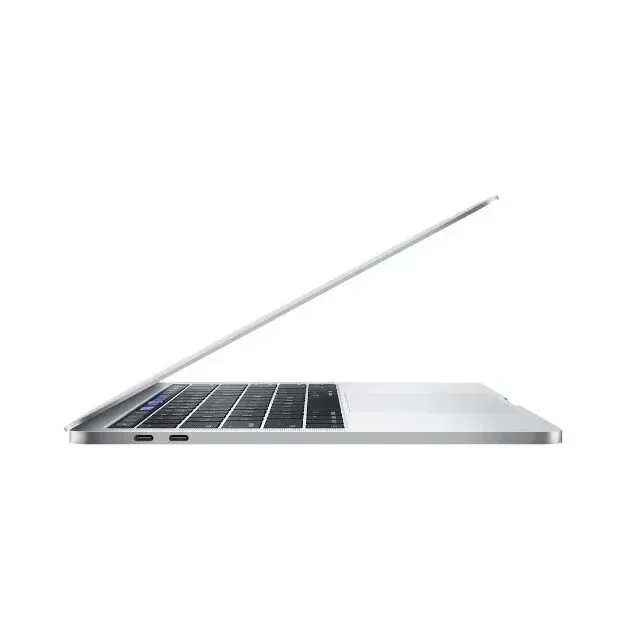 Ноутбук Apple MacBook в боковом профиле с открытым экраном