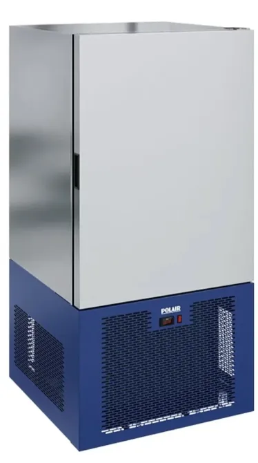 Холодильное оборудование для хранения продуктов с металлическим корпусом и вентилятором снизу