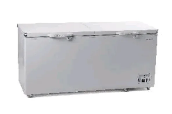 Холодильный ларь для заморозки продуктов с открывающейся крышкой, металлический корпус