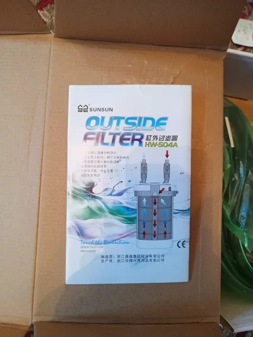 Упаковка внешнего фильтра с изображением и описанием характеристик